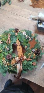 Couronne de noël rouille