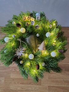 Couronne de noël joyeux noël