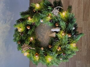 Couronne de noël marron 2